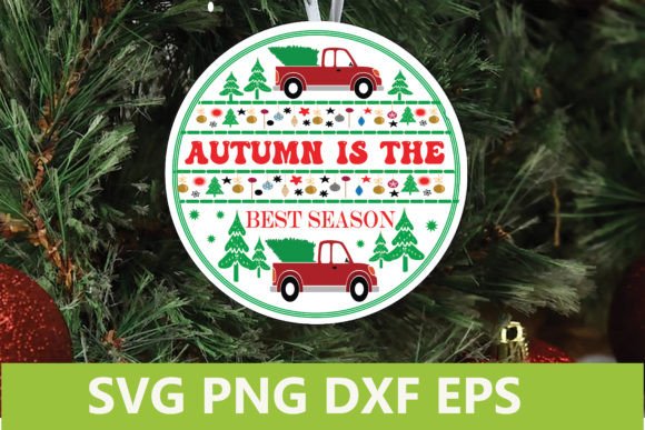 Christmas Sign SVG - Autumn is the Best Review
