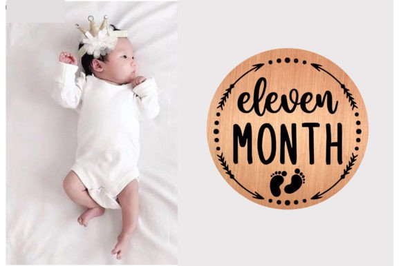 Review: Eleven Month Baby Milestone SVG for Embroidery