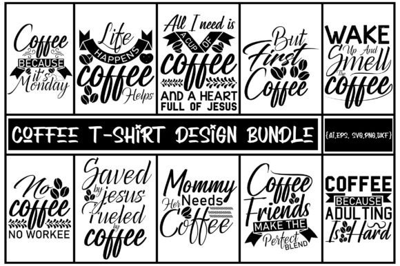 Review: Svg Coffee T-shirt Design Bundle for Embroidery