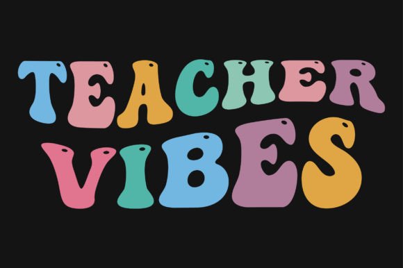 Reviewing Teacher Vibes Retro Wavy SVG for Embroidery