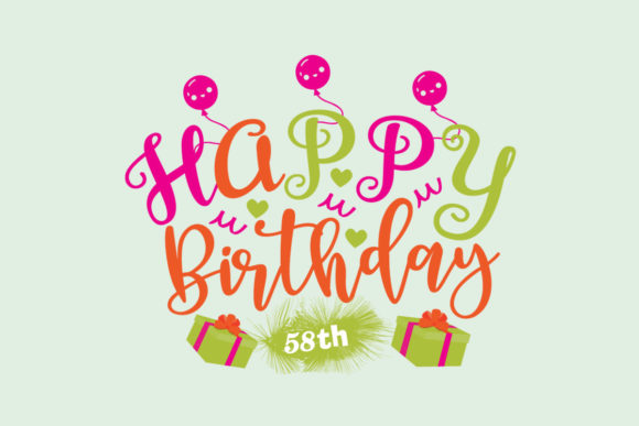 Reviewing the Happy Birthday 58th SVG for Embroidery